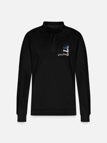 49TH BIRTHDAY LIMITED EDITION 1977 - Stanley/Stella Organic Unisex Long-Sleeved Polo Shirt Prepster - black