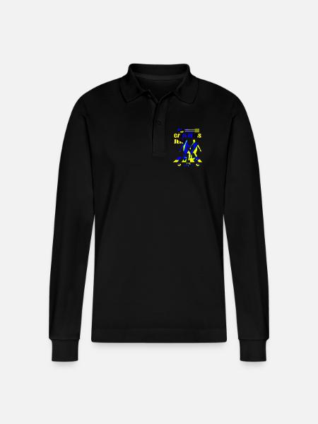FC Carl Zeiss Jena - Stanley/Stella Organic Unisex Long-Sleeved Polo Shirt Prepster - black