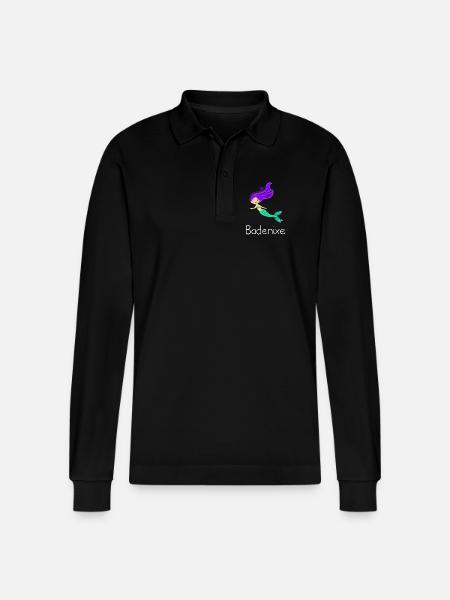 Badenixe - Stanley/Stella Unisex Bio-Langarm-Poloshirt Prepster - Schwarz