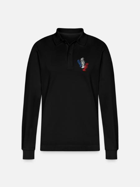Strassburger Streetart - Stanley/Stella Unisex Bio-Langarm-Poloshirt Prepster - Schwarz