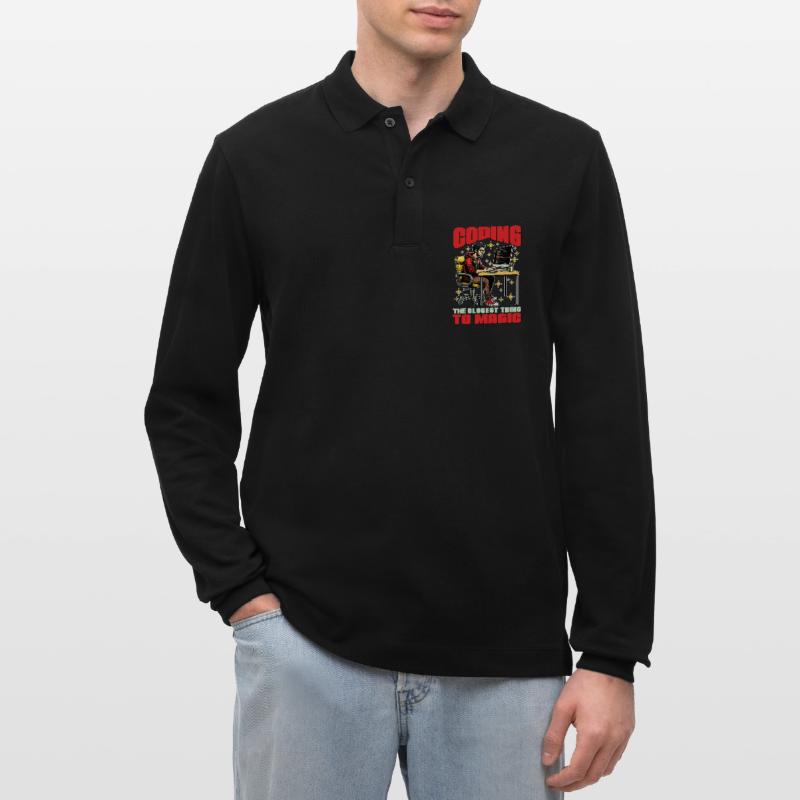 Le codage du codeur est ce qui se rapproche le plus de Magic Developer Polo à manches longues bio PREPSTER Stanley/Stella Unisexe