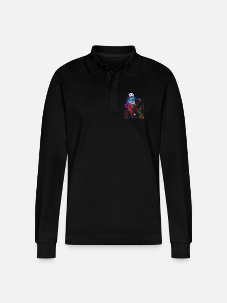 BMX Rider Sport #sport #bike - Stanley/Stella Organic Unisex Long-Sleeved Polo Shirt Prepster - black