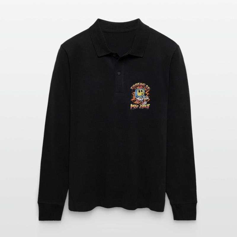 Coder Coding Is My Art Software Engineering Coders Stanley/Stella Unisex Bio-Langarm-Poloshirt Prepster