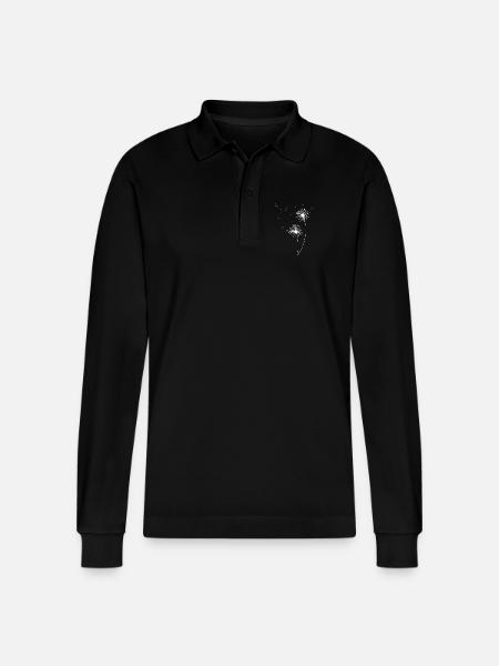 Dandelion - Stanley/Stella Organic Unisex Long-Sleeved Polo Shirt Prepster - black