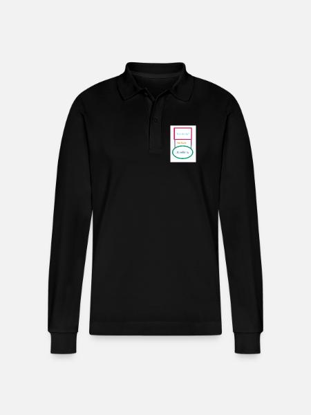 Antwort - Stanley/Stella Unisex Bio-Langarm-Poloshirt Prepster - Schwarz