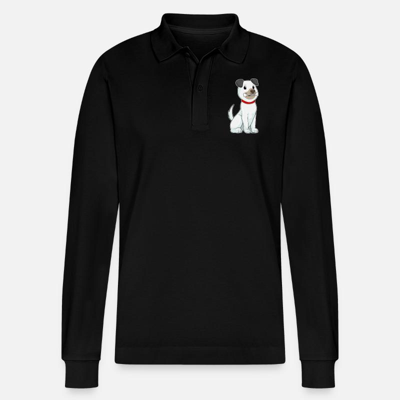 Chien avec des os - Polo à manches longues bio PREPSTER Stanley/Stella Unisexe - noir