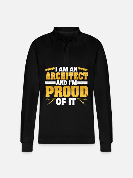 Architect - Stanley/Stella Organic Unisex Long-Sleeved Polo Shirt Prepster - black