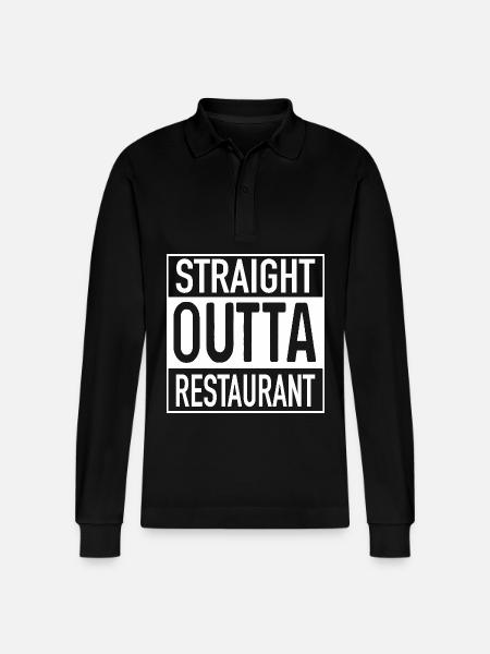 Restaurant OUTTA direct - Polo à manches longues bio PREPSTER Stanley/Stella Unisexe - noir