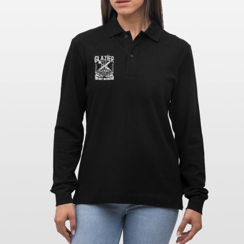 Glazier I Solve Problems Stanley/Stella Organic Unisex Long-Sleeved Polo Shirt Prepster