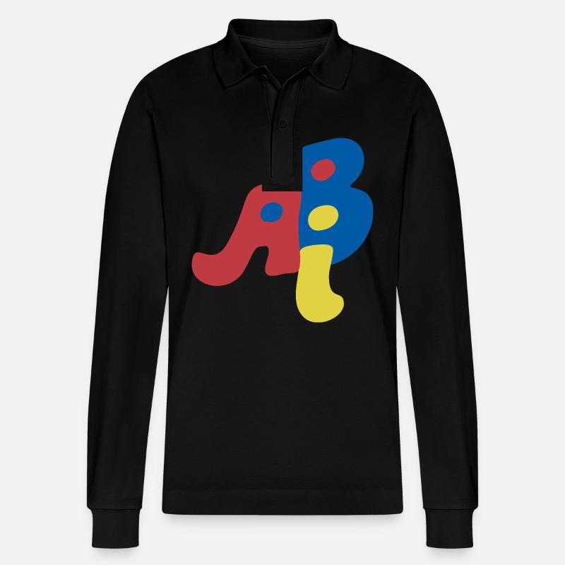Abi - Abitur - Geschenk - Stanley/Stella Unisex Bio-Langarm-Poloshirt Prepster - Schwarz