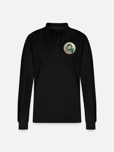 Detectiv - Stanley/Stella Unisex Bio-Langarm-Poloshirt Prepster - Schwarz