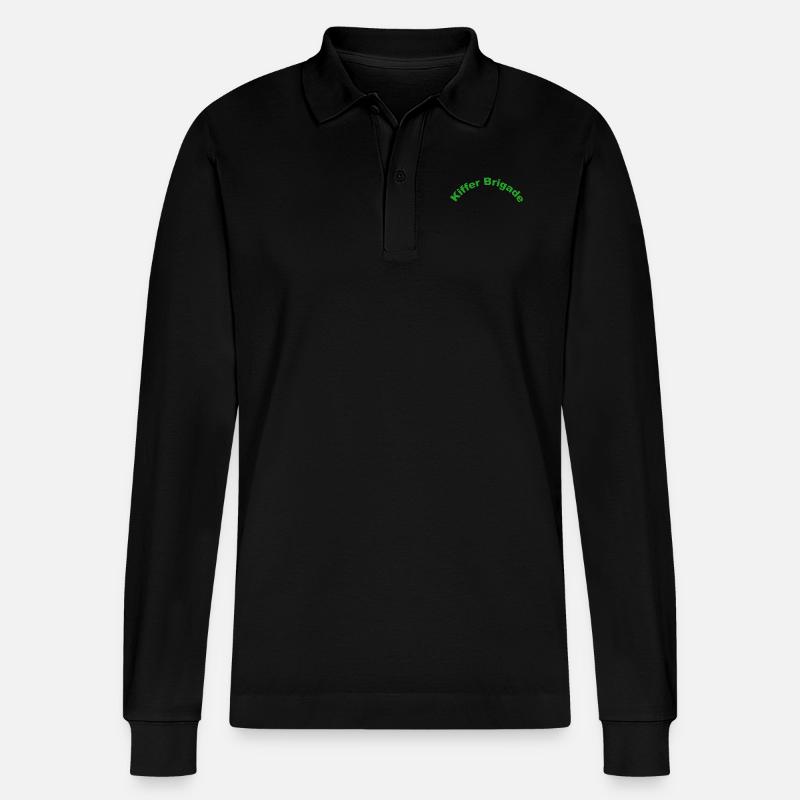 Kiffer Brigade - Stanley/Stella Unisex Bio-Langarm-Poloshirt Prepster - Schwarz