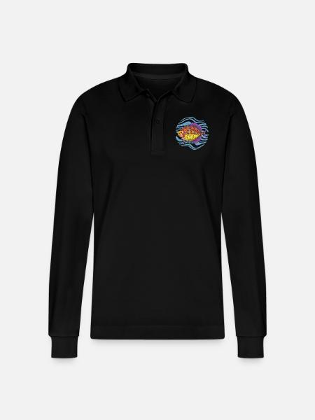 Fisch - Stanley/Stella Unisex Bio-Langarm-Poloshirt Prepster - Schwarz