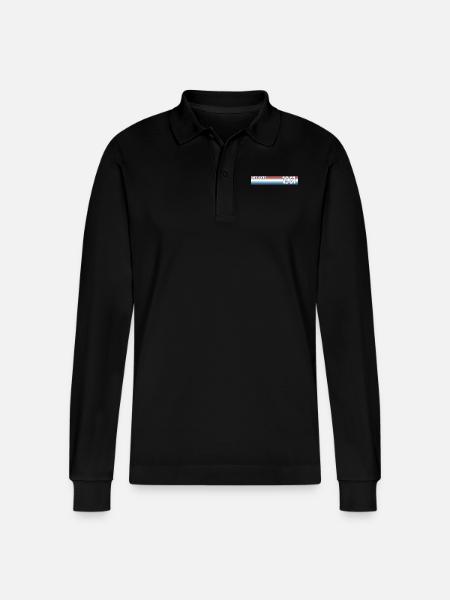 Retro 1961 Limited Edition - Stanley/Stella Organic Unisex Long-Sleeved Polo Shirt Prepster - black
