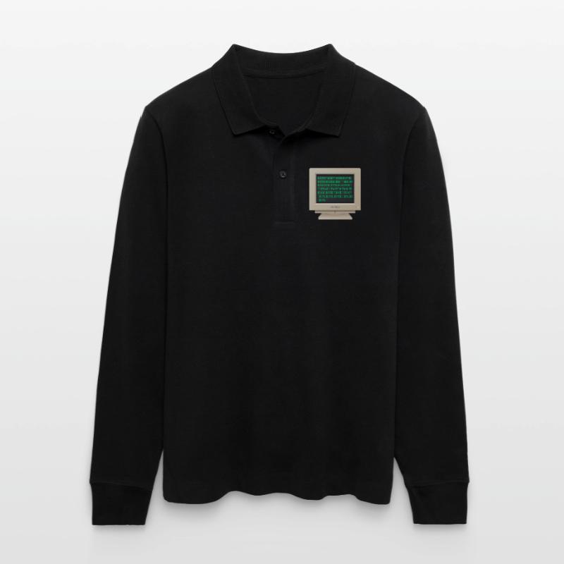 CRT - Binary Code Stanley/Stella Organic Unisex Long-Sleeved Polo Shirt Prepster