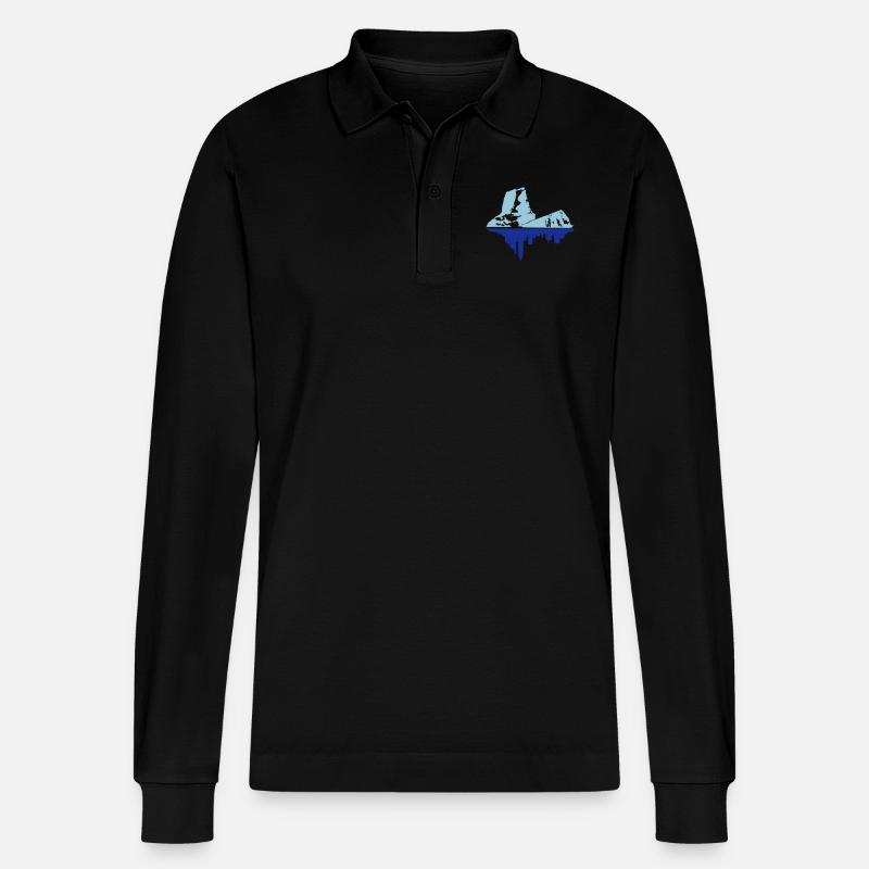 Eisberg - Stanley/Stella Unisex Bio-Langarm-Poloshirt Prepster - Schwarz