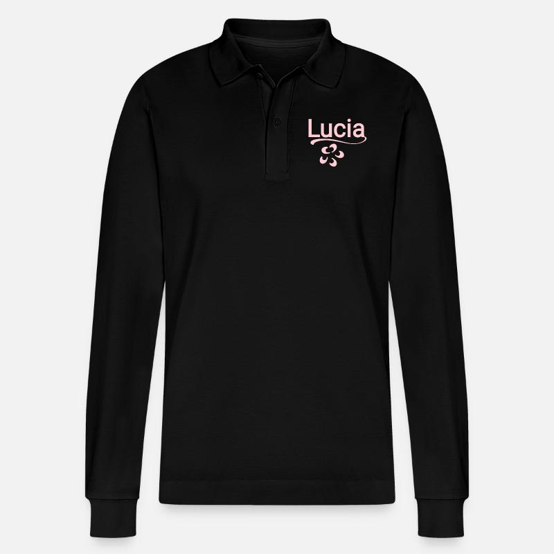 Licia - Polo à manches longues bio PREPSTER Stanley/Stella Unisexe - noir