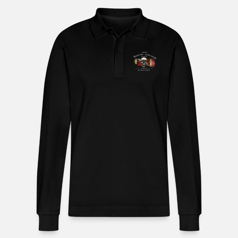 Plongeur Belgian Extrême Diver - Polo à manches longues bio PREPSTER Stanley/Stella Unisexe - noir