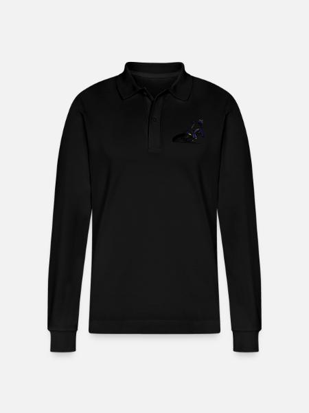 Supermoto - Stanley/Stella Unisex Bio-Langarm-Poloshirt Prepster - Schwarz