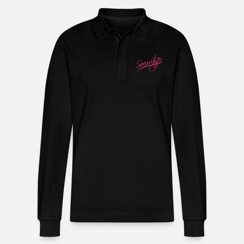 Security - Stanley/Stella Unisex Bio-Langarm-Poloshirt Prepster - Schwarz