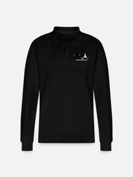 Ledig Erledigt - Stanley/Stella Unisex Bio-Langarm-Poloshirt Prepster - Schwarz
