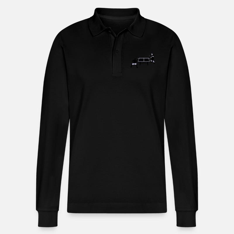 table_tennis_052012_c_2c - Stanley/Stella Unisex Bio-Langarm-Poloshirt Prepster - Schwarz