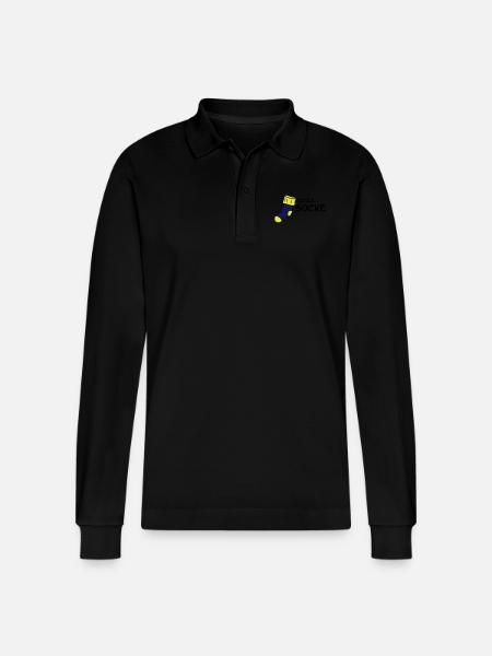 Coole Socke - Stanley/Stella Unisex Bio-Langarm-Poloshirt Prepster - Schwarz