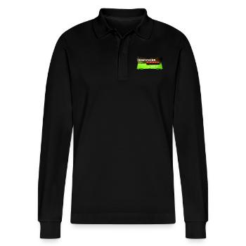 SNOOKER - I LOVE IT - Stanley/Stella Unisex Bio-Langarm-Poloshirt Prepster - Schwarz - Vorne - Anna (173cm) & Nico (186cm)