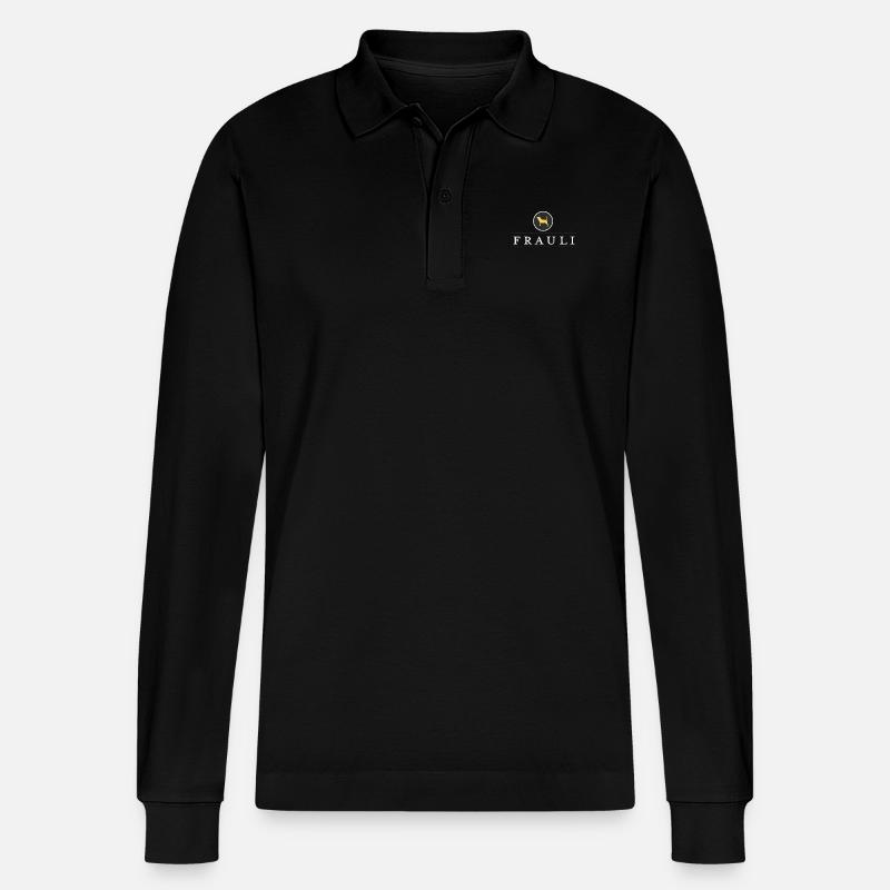 Frauli - Stanley/Stella Unisex Bio-Langarm-Poloshirt Prepster - Schwarz