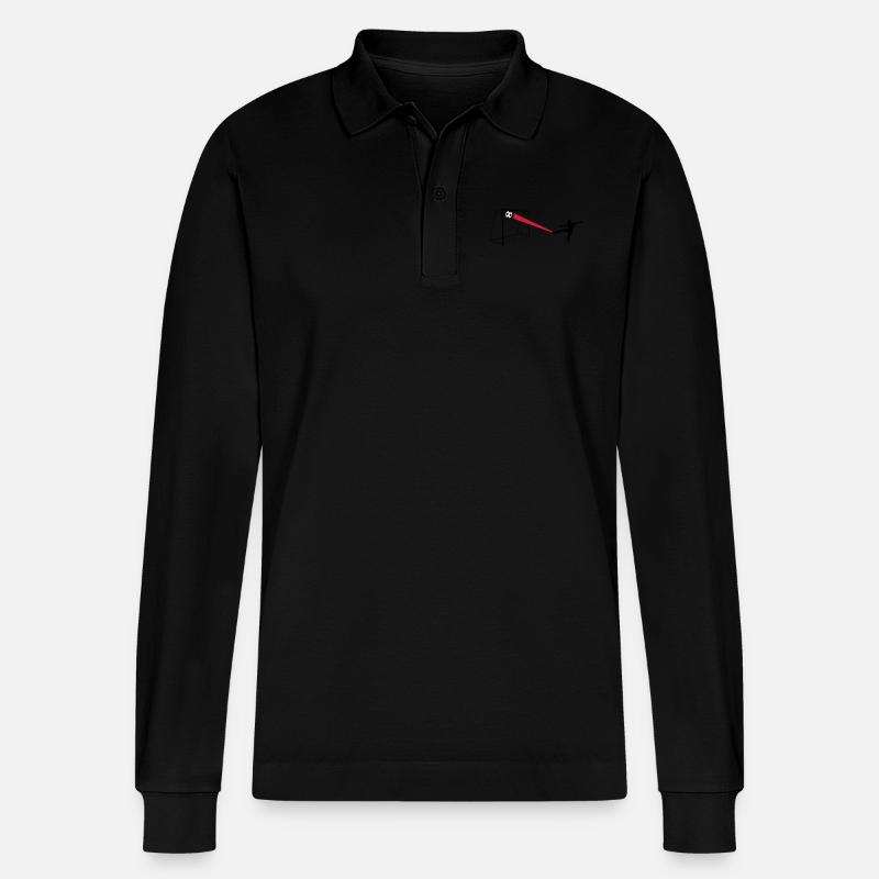 l'objectif - Polo à manches longues bio PREPSTER Stanley/Stella Unisexe - noir