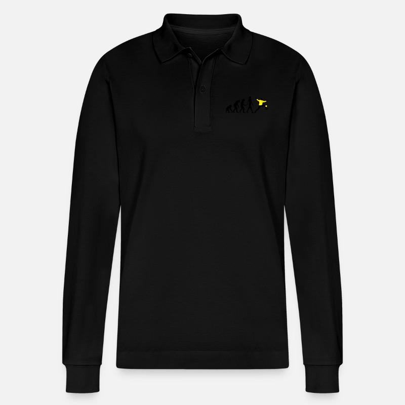 Evolution Handball Torhueterin - Stanley/Stella Unisex Bio-Langarm-Poloshirt Prepster - Schwarz