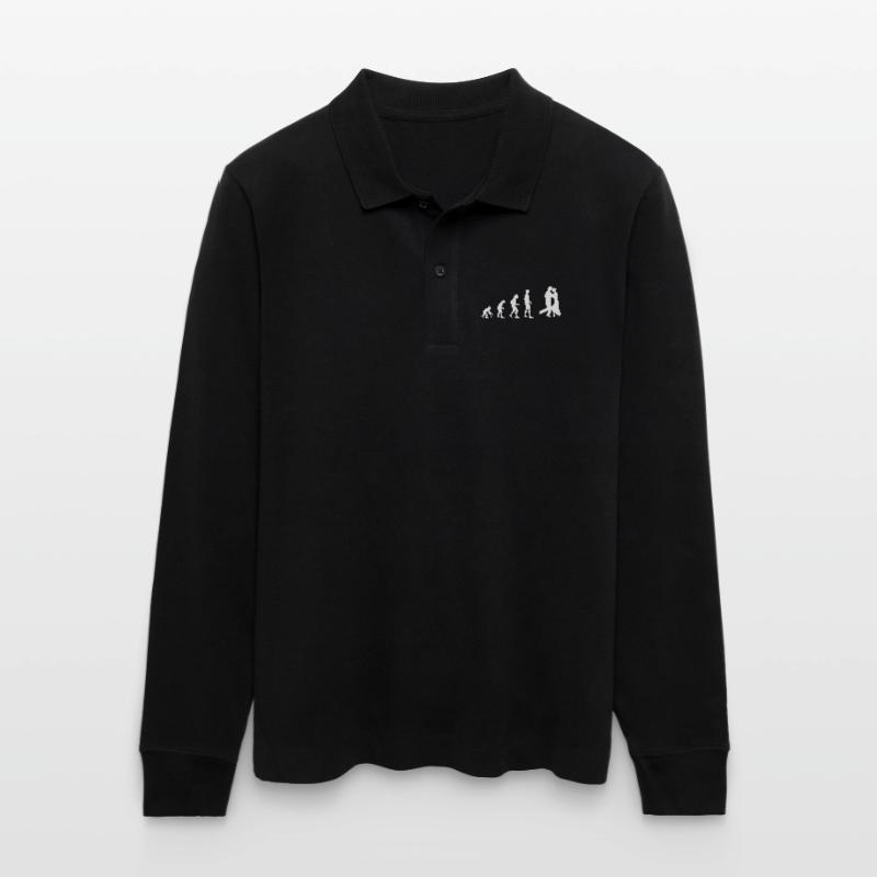 Dancing | Dancing Evolution Stanley/Stella Organic Unisex Long-Sleeved Polo Shirt Prepster