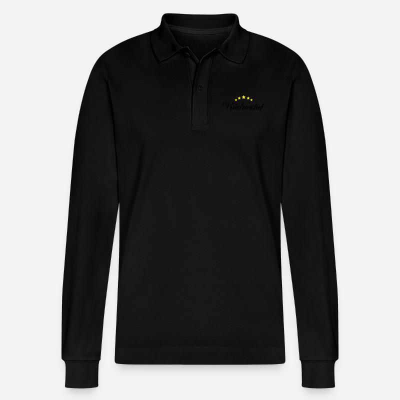 Küchenchef - Stanley/Stella Unisex Bio-Langarm-Poloshirt Prepster - Schwarz