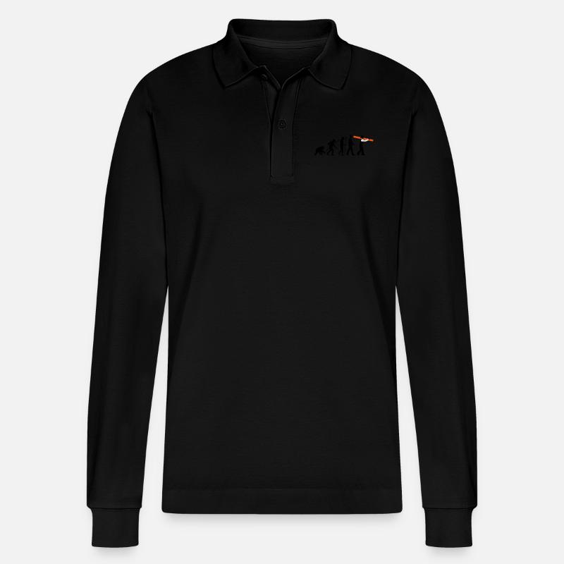 evolution_zimmermann_09_2016_b_3c - Stanley/Stella Unisex Bio-Langarm-Poloshirt Prepster - Schwarz
