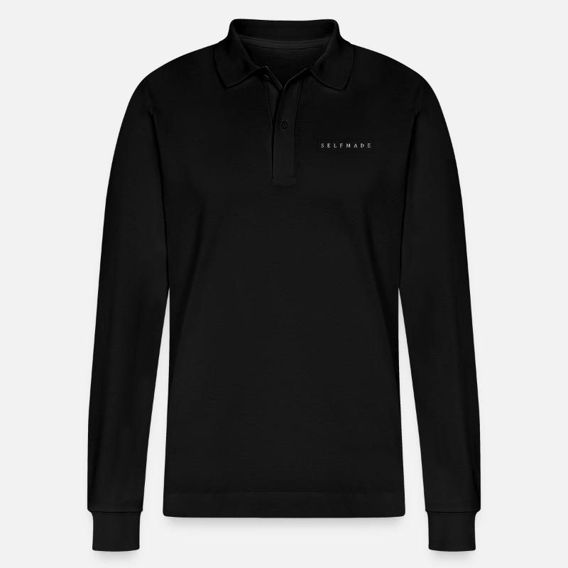 selfmade accessoir - Stanley/Stella Unisex Bio-Langarm-Poloshirt Prepster - Schwarz