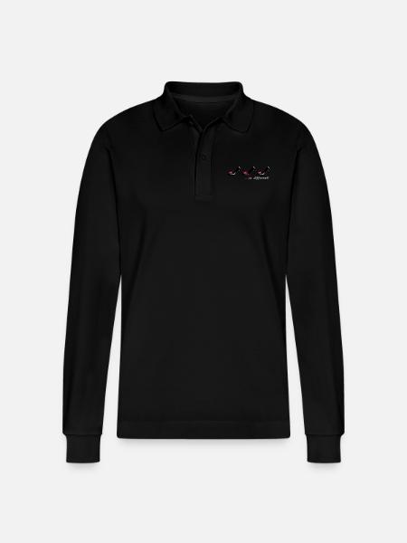Schuhe Schuhe Schuhe - Stanley/Stella Unisex Bio-Langarm-Poloshirt Prepster - Schwarz