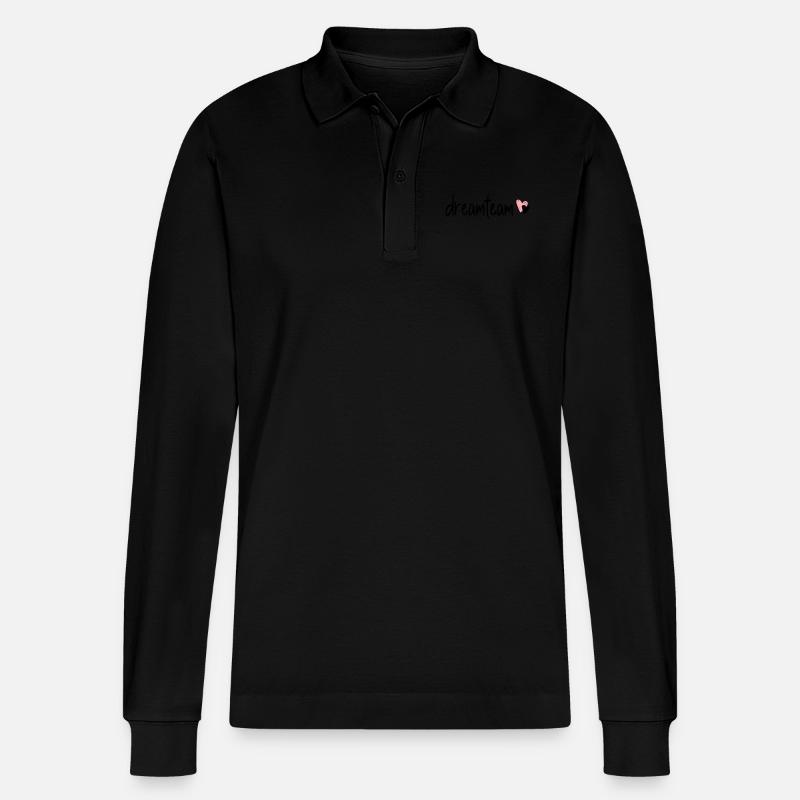 dreamteam - Stanley/Stella Unisex Bio-Langarm-Poloshirt Prepster - Schwarz