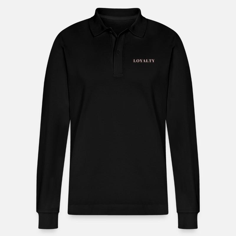 Loyalty - Stanley/Stella Unisex Bio-Langarm-Poloshirt Prepster - Schwarz