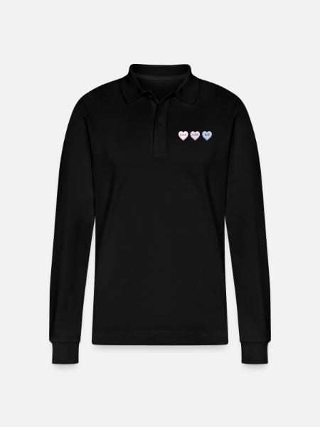 Doux mignon chaud - Polo à manches longues bio PREPSTER Stanley/Stella Unisexe - noir