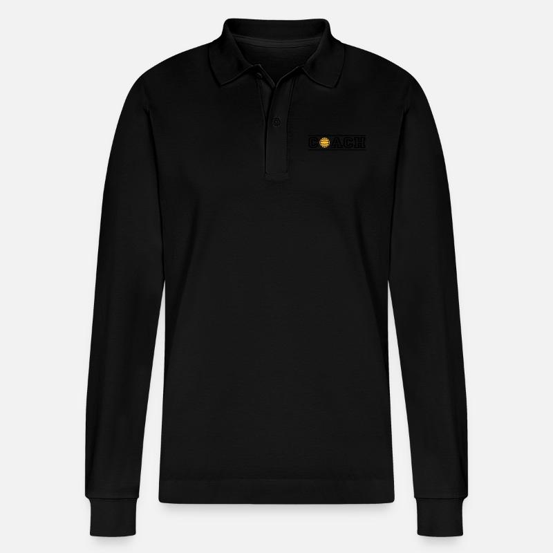 Coach - Polo à manches longues bio PREPSTER Stanley/Stella Unisexe - noir