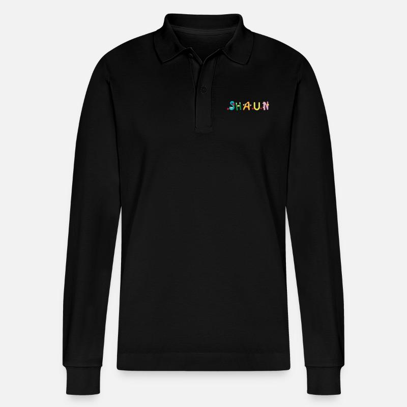 Shaun - Stanley/Stella Unisex Bio-Langarm-Poloshirt Prepster - Schwarz
