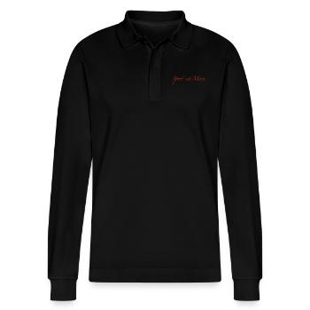 Sport ist Mord - Stanley/Stella Unisex Bio-Langarm-Poloshirt Prepster - Schwarz - Vorne - Anna (173cm) & Nico (186cm)