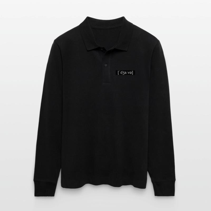 JAVA CODING LAUTSCHRIFT Stanley/Stella Organic Unisex Long-Sleeved Polo Shirt Prepster