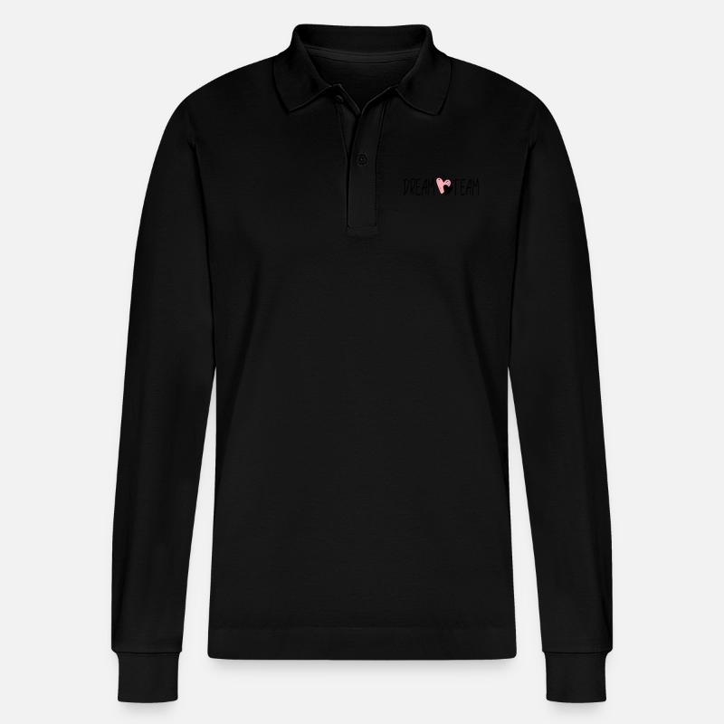 dreamteam - Stanley/Stella Unisex Bio-Langarm-Poloshirt Prepster - Schwarz