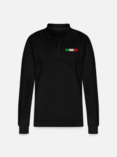 Vaffanculo - Polo a manica lunga ecologica unisex Prepster di Stanley/Stella - nero