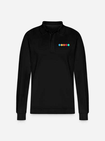 bowling bowlingteamkleidung strike bowlingbahn - Stanley/Stella Unisex Bio-Langarm-Poloshirt Prepster - Schwarz