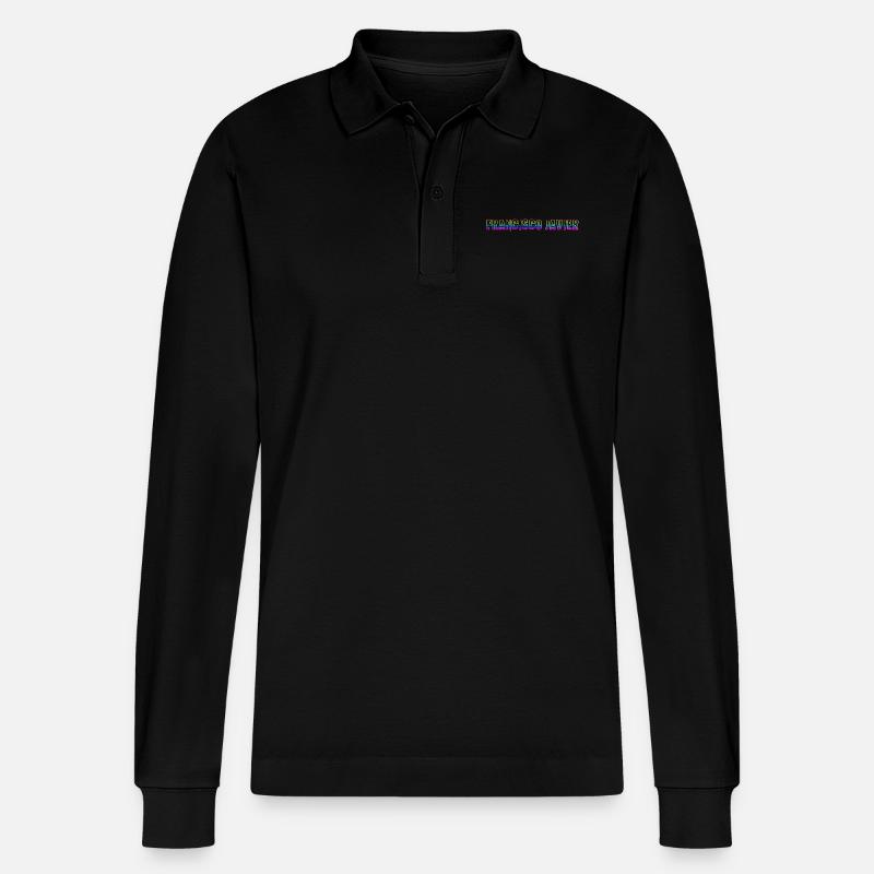 francisco javier rs regenbogen - Stanley/Stella Unisex Bio-Langarm-Poloshirt Prepster - Schwarz