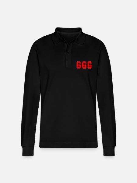 666 - Stanley/Stella Unisex Bio-Langarm-Poloshirt Prepster - Schwarz
