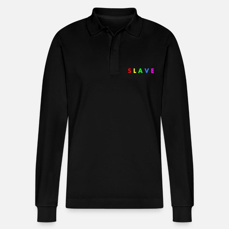Slave - Stanley/Stella Unisex Bio-Langarm-Poloshirt Prepster - Schwarz