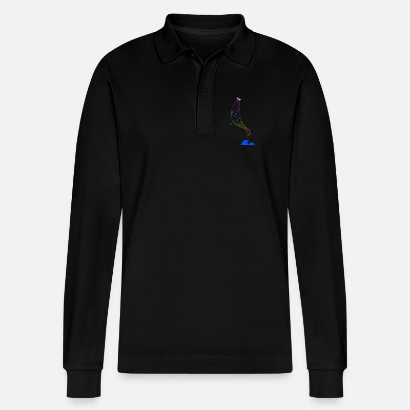 Pride Lifts You Up - Stanley/Stella Unisex Bio-Langarm-Poloshirt Prepster - Schwarz